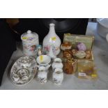 A quantity of Aynsley dressing table items; togeth