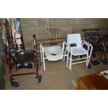 Two mobility walker and two disability chairs