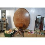 A Victorian walnut tilt top table