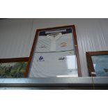 A Frinton cricket jersey bearing signatures