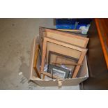 A box of picture frames