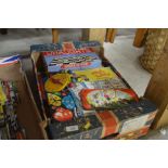 A box of vintage games