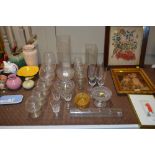 A quantity of various glassware to include brandy