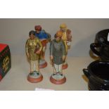 Four Bengali terracotta figures, circa. 1920's