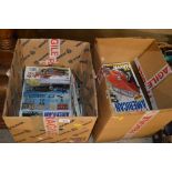 Two boxes of Classic American Car magazines