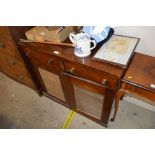 A 19th Century mahogany side cabinet fitted two dr