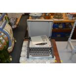 An Olivetti portable typewriter