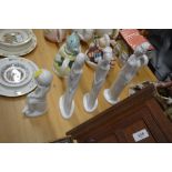 Four Spode blanc de chine figurines by Pauline Sch