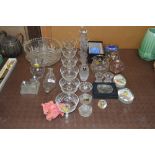 A quantity of various glassware to include sundae