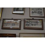 Rosemary Bragg, two watercolour studies depicting