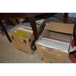 Two boxes of LP's