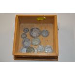 A box of Victorian and later coinage