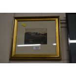A small gilt framed watercolour landscape study de