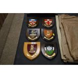 Six Heraldic crests