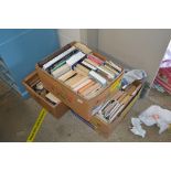 Three boxes of various books