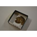 A pair of 9ct gold cuff-links approx. 4.7gms