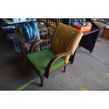 A 1920's / 30's upholstered armchair