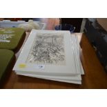 A quantity of unframed prints, by Joseph Pennell