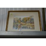 Edward Rennard, watercolour study of Hampton Park,