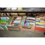 Four boxes of various books