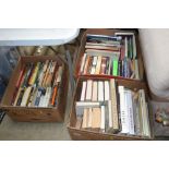 Three boxes of various books