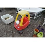 A Little Tikes car