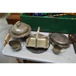 A quantity of silver plated items