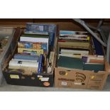 Two boxes of various books