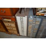 A Bisley multi drawer chest