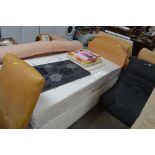 A John Lewis single divan bed and mattress