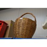 A wicker basket