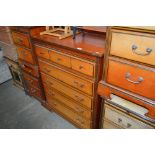 A J E Coyle chest fitted five long drawers