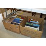 Two boxes of various books