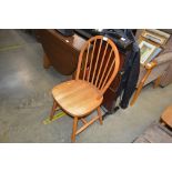 A stick back kitchen chair