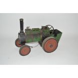 An Antique scratch built model of a traction engin