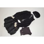 A velvet Elizabethan style jacket, breeches and ca