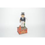 A novelty cast iron moneybox, "Uncle Sam"