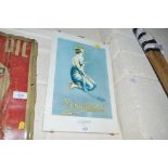 A framed Schweppes advertising poster, 15.5ins x 10ins approx. ov