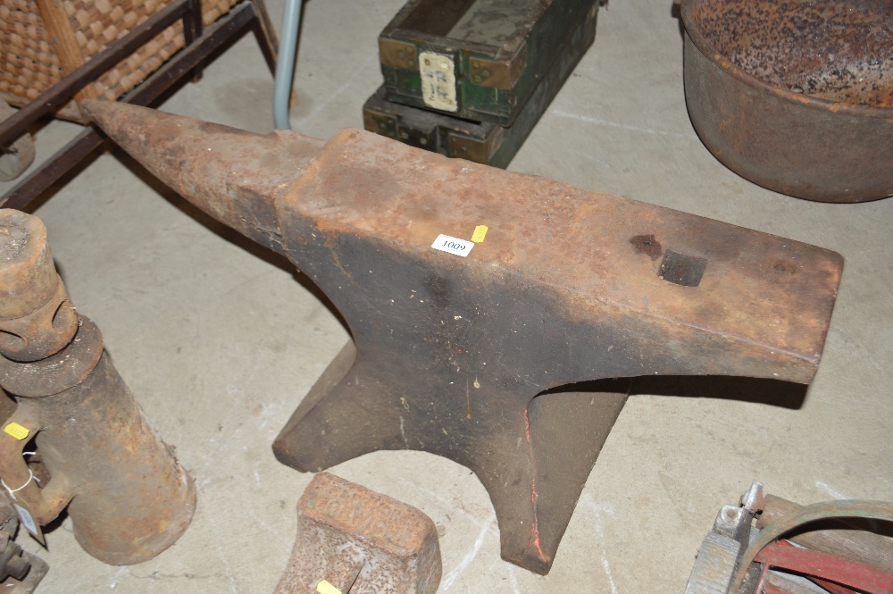 A large anvil 35" long approx.