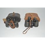 A pair of Carl Zeiss binoculars in leather case