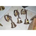 Three Vintage house bells