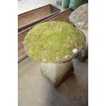 A vintage staddle stone, 27" high