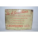 An enamel advertising sign for "Croydens of Ipswic