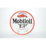 An enamel "Mobiloil E.P." advertising sign, 12ins.