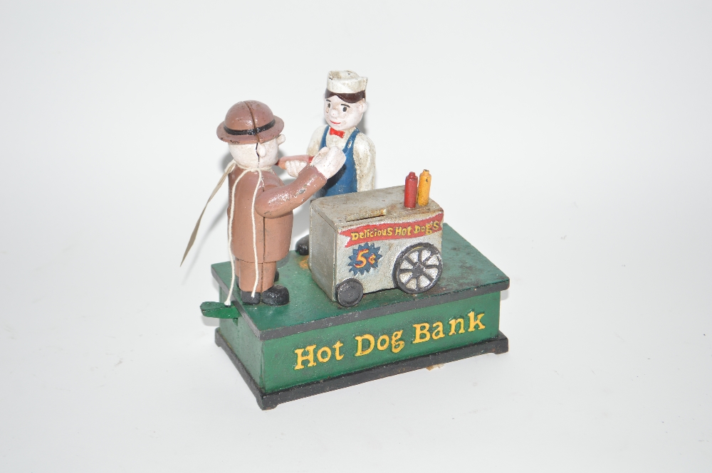 A novelty cast iron moneybox, "Hot Dog Ban - Image 2 of 2