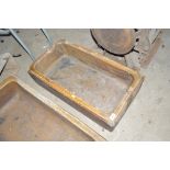 A salt glazed small cattle trough, 29" x 16"