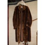A Vintage ladies faux fur coat