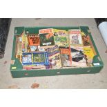 A box of various Vintage paperbacks and Digest's