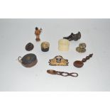 A box of miscellaneous 19th Century oddments inclu