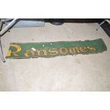 A Ransomes hardboard advertising sign, AF